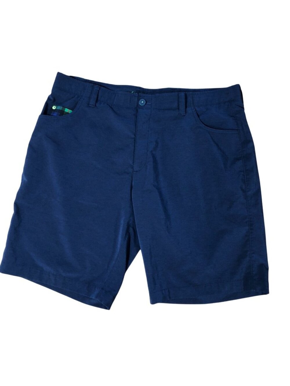 William Murray Golf Shorts Mens 38 Straight Fit Quick Dry Chino Dark Blue Lightw